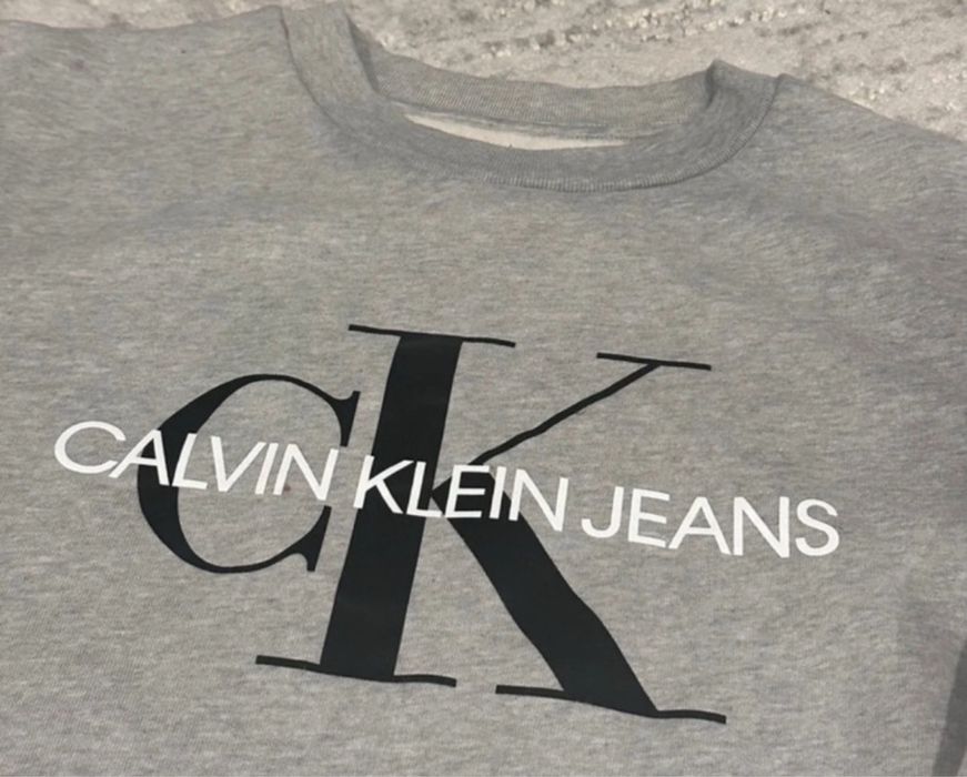 Szara bluza Calvin Klein Jeans CKJ damska - rozmiar XS