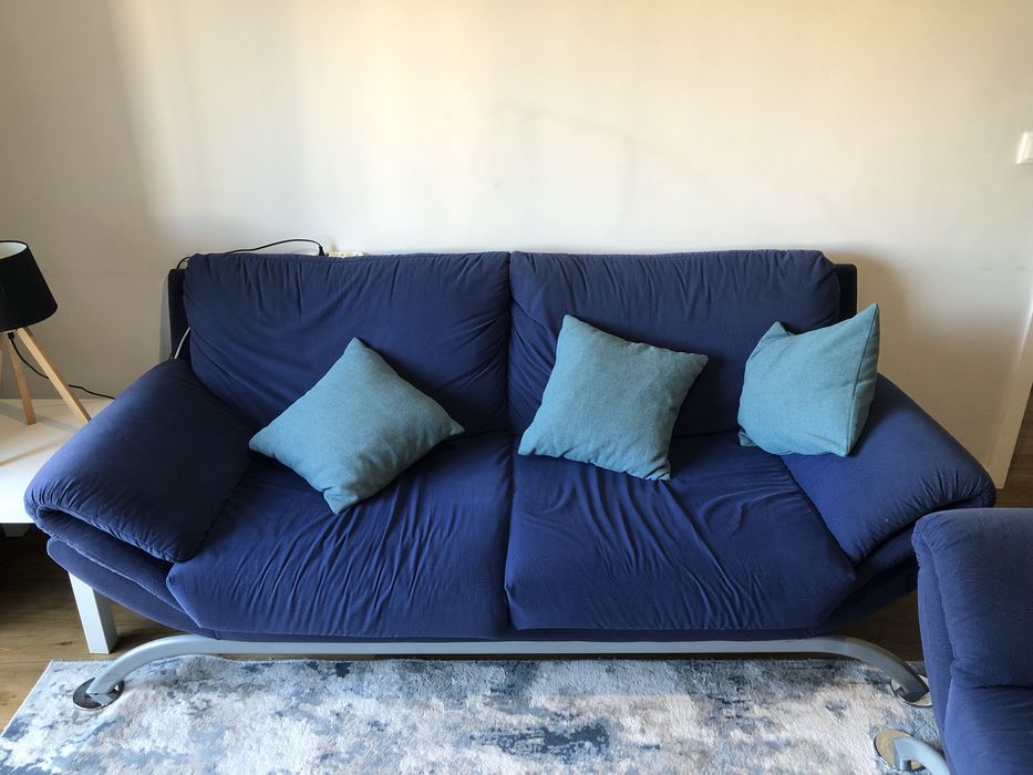 Sofa + poltrona + 6 cadeiras