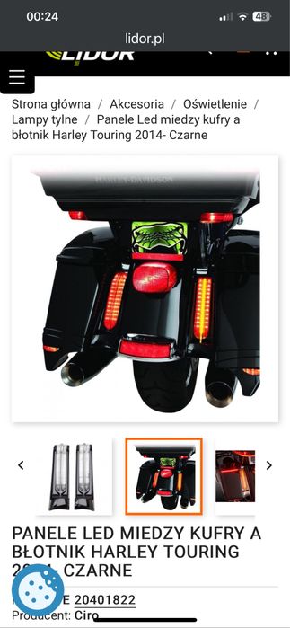 Panele świetlne LED – efektowny design dla motocykla Harley-Davidson