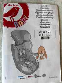 Cadeira Auto Bebé Grupo I-II-III Nova, ainda embalada