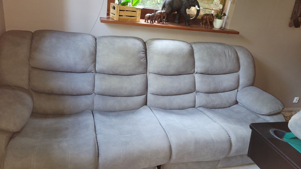 Sofa i 2 fotele z funkcją relax