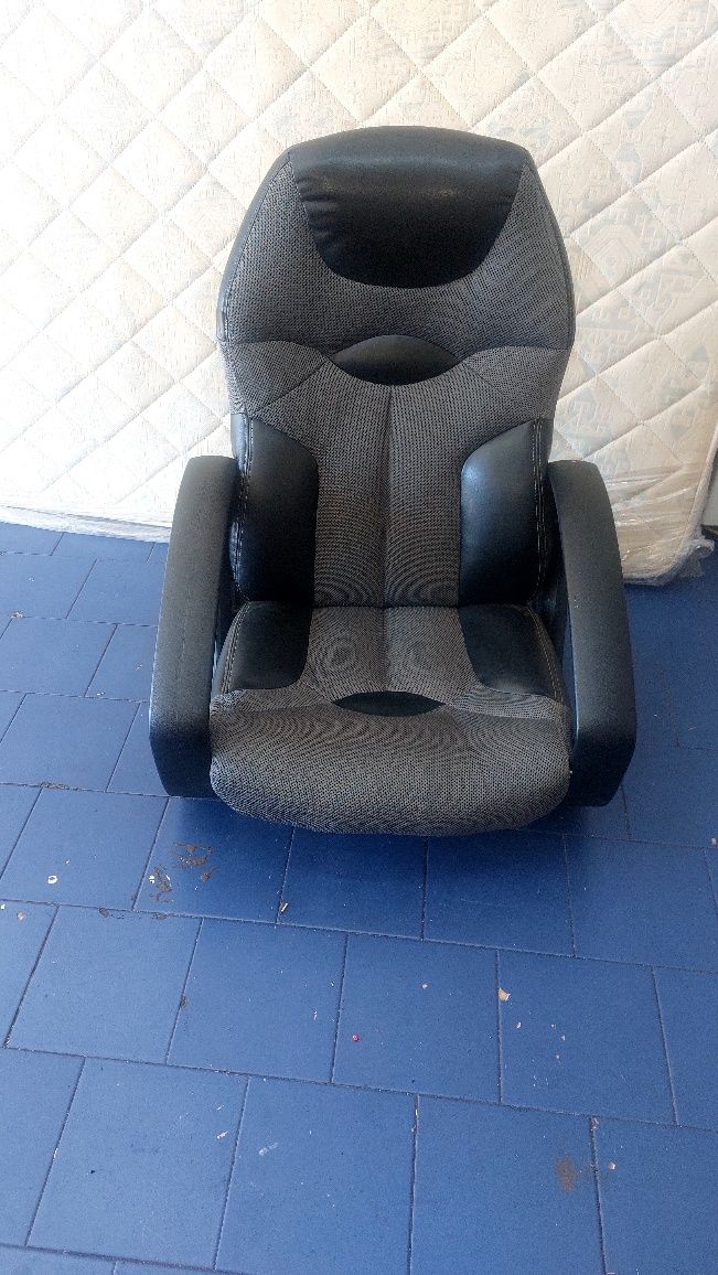Cadeira baloiço preto/cinza