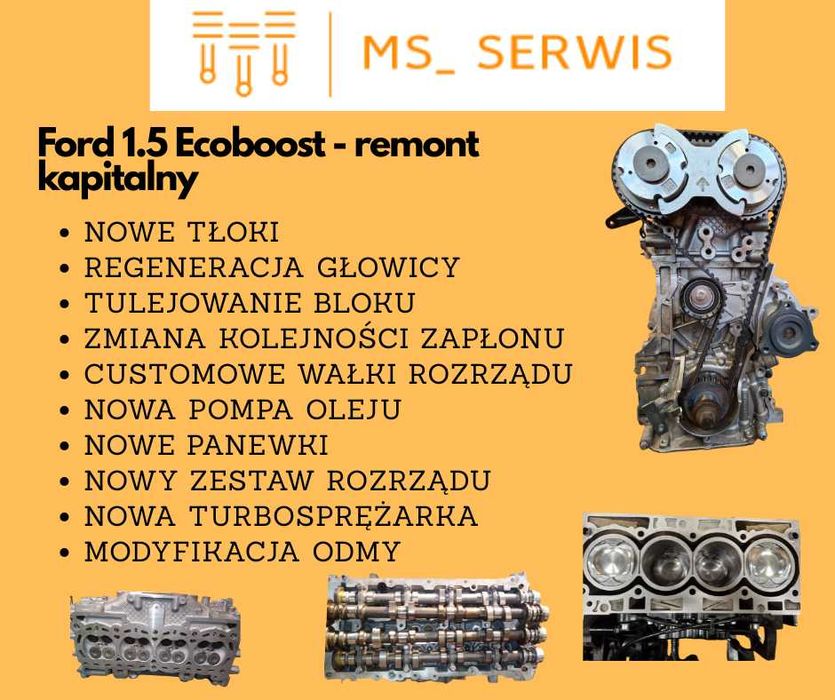 Remont silnika 1.5 ecoboost FORD