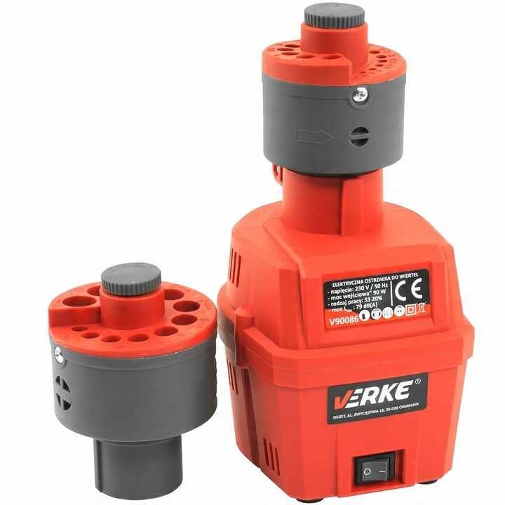 Ostrzałka do ostrzenia wierteł elektryczna 2x adaptery GŁOWICA 3-16 MM