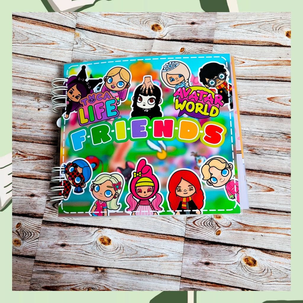 Książeczka na rzepy Toca Boca, Avatar. Lamibook. Duża książka FRIENDS.