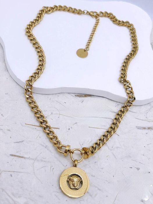 Naszyjnik pancerka z greckim wzorem