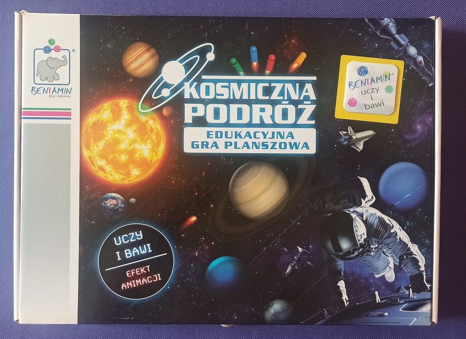 "Kosmiczna podróż" edukacyjna gra planszowa