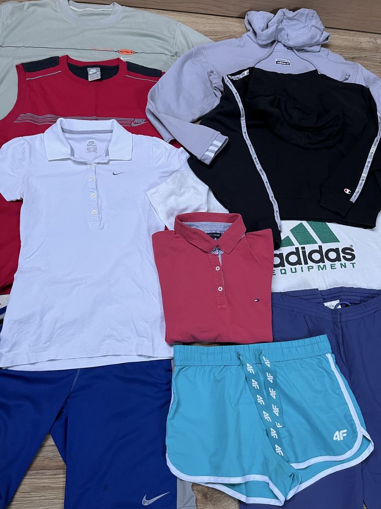Zestaw markowych ubrań tanio xs/s Nike, adidas, Tommy Hilfiger, H&M,4f
