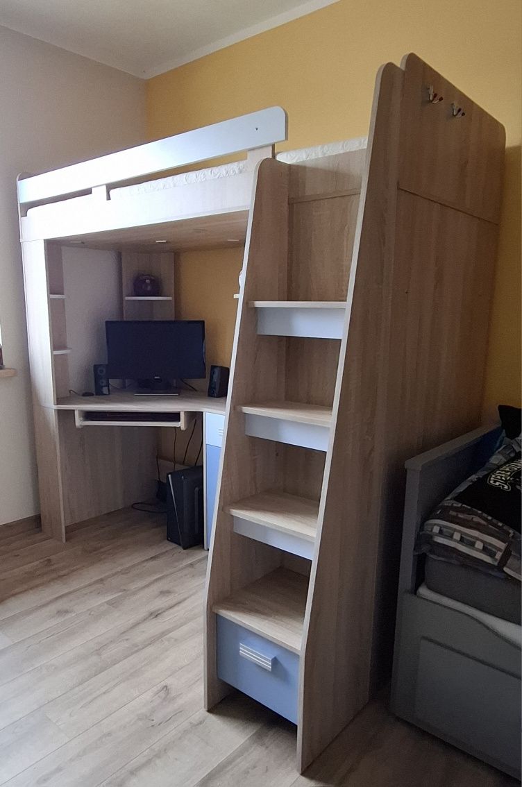 Łóżko, szafa, biurko dla dziecka. BDB Stan. 3w1