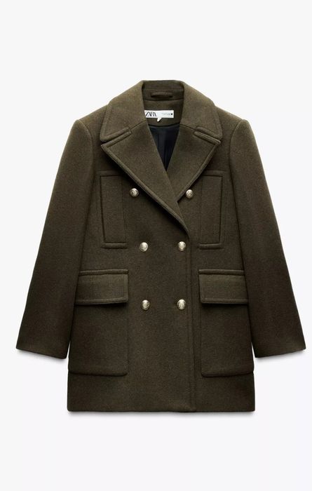 Płaszcz wełna Zara