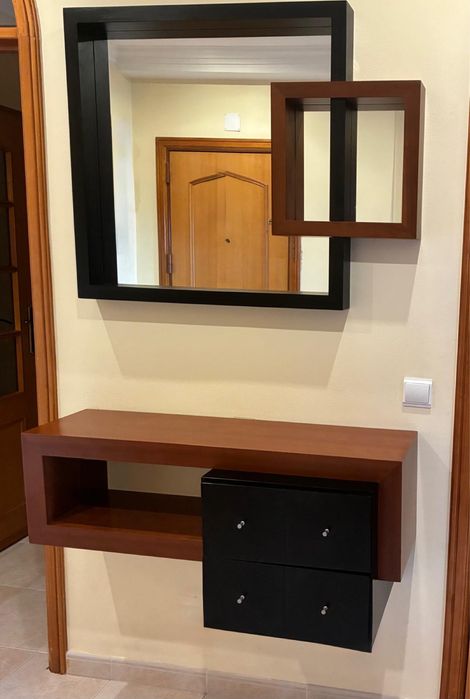 Consola entrada suspensa + espelho