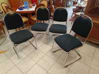 Komplet 4 krzeseł biurowych/konferencyjnych w bardzo dobrym stanie