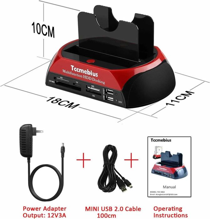 Док-станция для жестких дисков Tccmebius TCC-S862-US USB 2.0