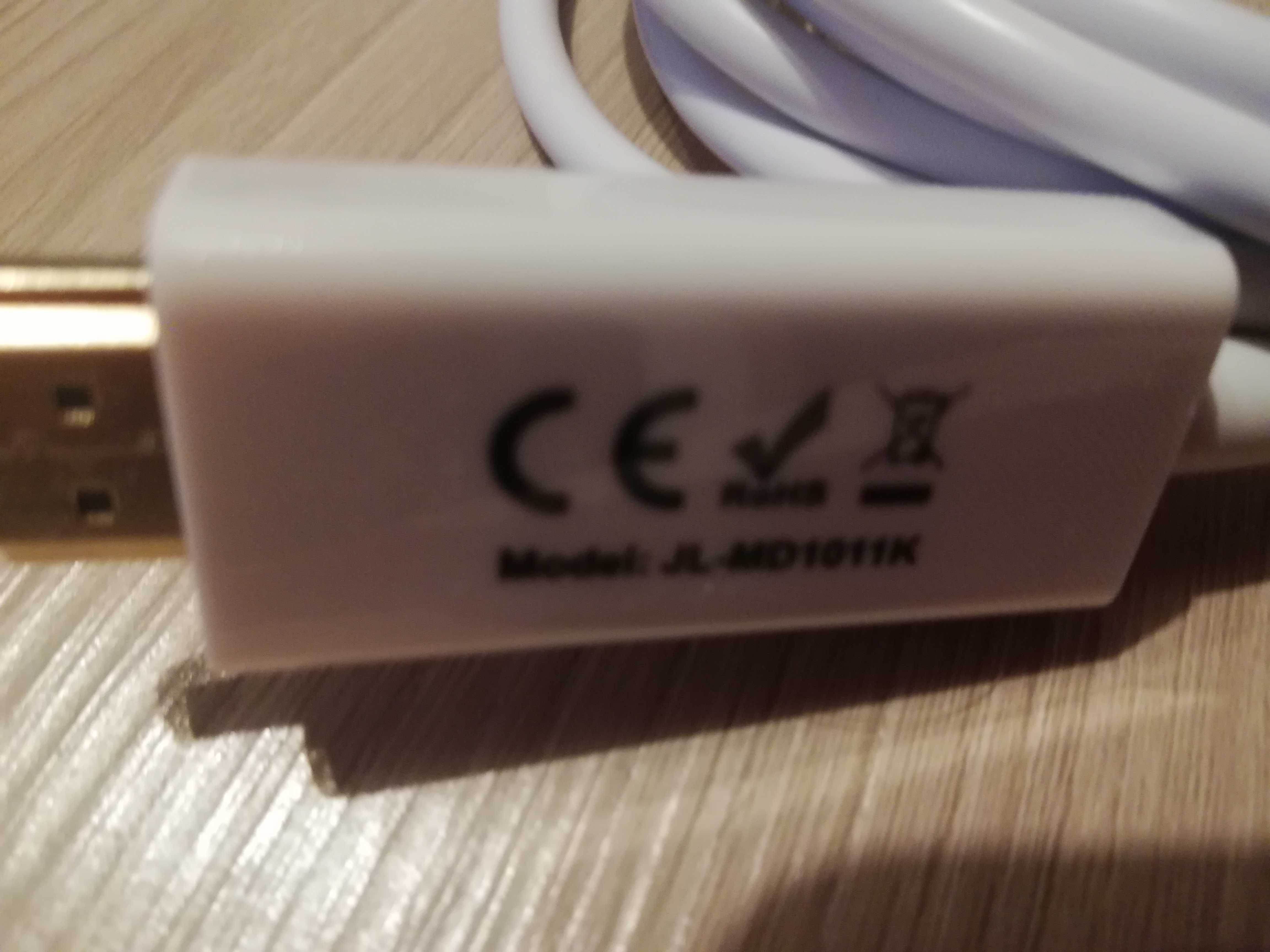 Kabel HDMI  Parownik MINI DISPLAYPORT 1,5M Model JL-MD1011K