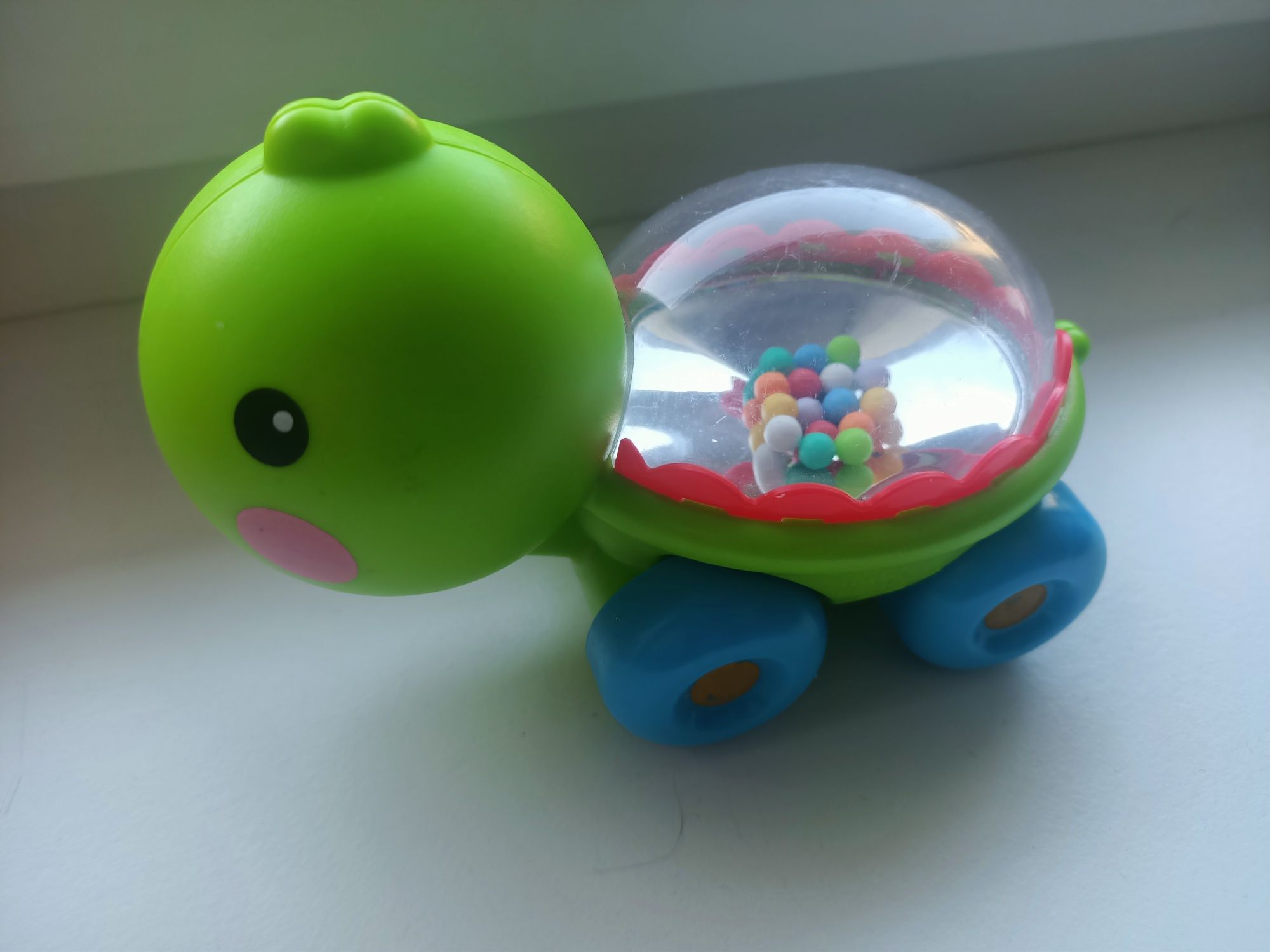 Fisher Price zabawki pociag i żółwik dla najmłodszych