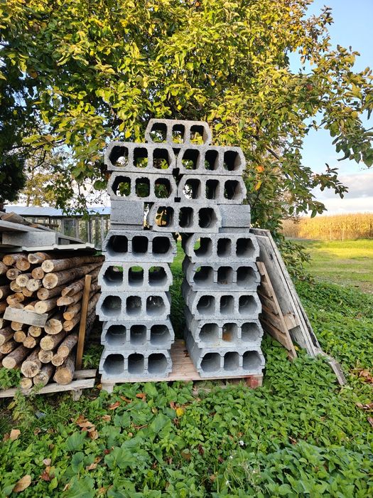 Pustak stropowy Terriva trzykomorowy pozostałość po budowie