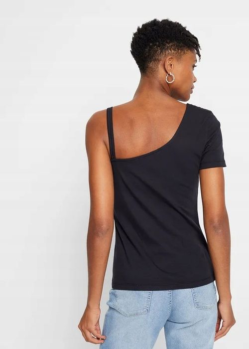 B.P.C t-shirt asymetryczny z nadrukiem ^44/46