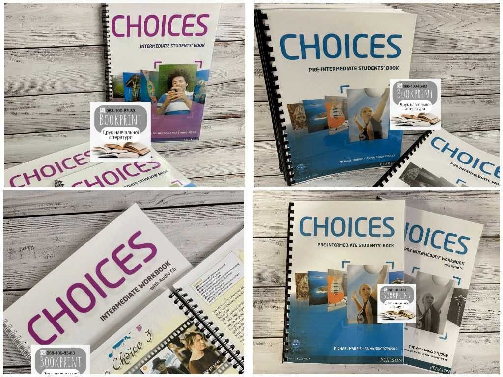 Choices Intermediate, Pre-Intermediate зошит+книга