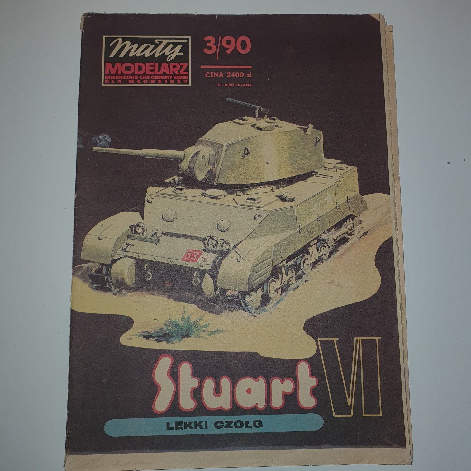 Mały modelarz 3/90 / Lekki czołg Stuart VI