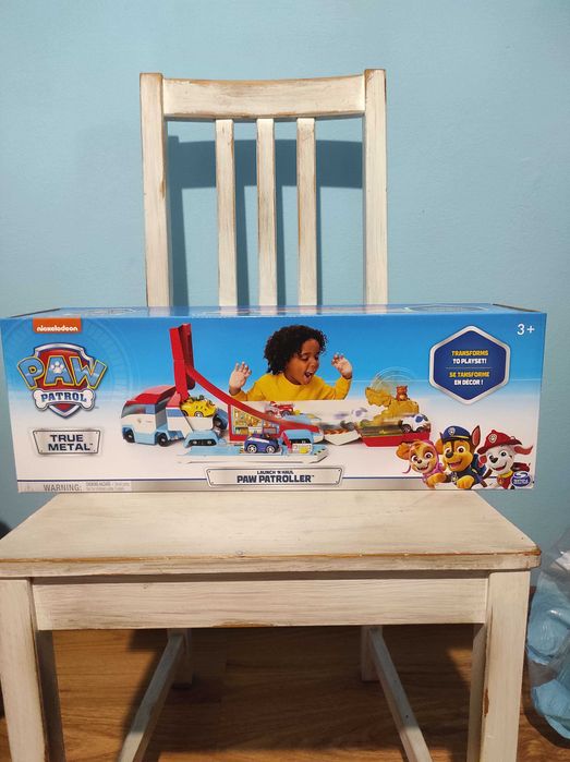 Psi Patrol ciężarówka Mighty Pups mega pojazd z rozkładaną przyczepą