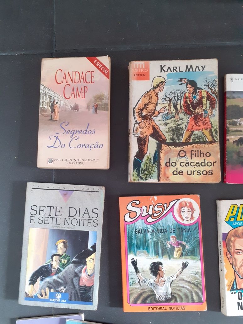 Livros antigos : Susy, Karl May, Bianca, telenovelas...conj 28 livros