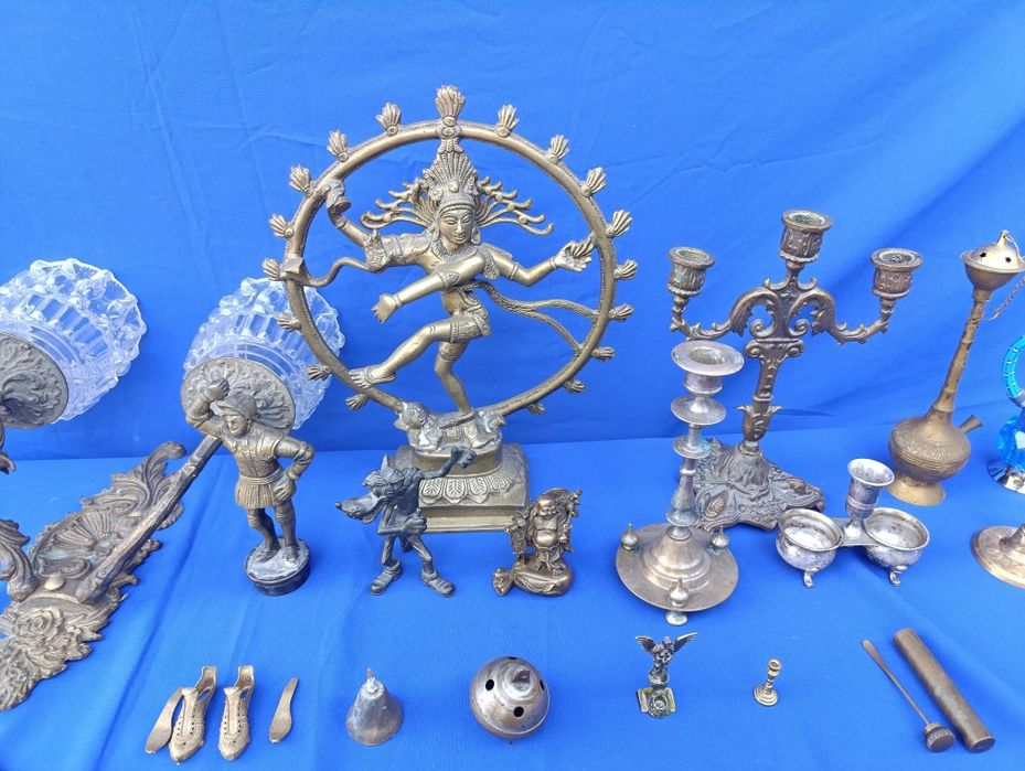 Латунные бронзовые изделия статуэтка лампа люстра бра подсвечник СССР