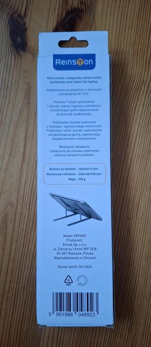 Podstawka pod tablet lub laptop Reinston 15.6``