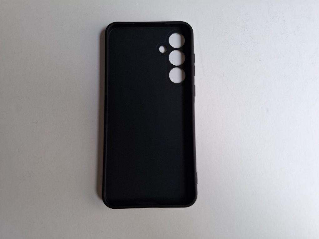 Capa de telemóvel em silicone preta para Samsung Galaxy A55 5G NOVA