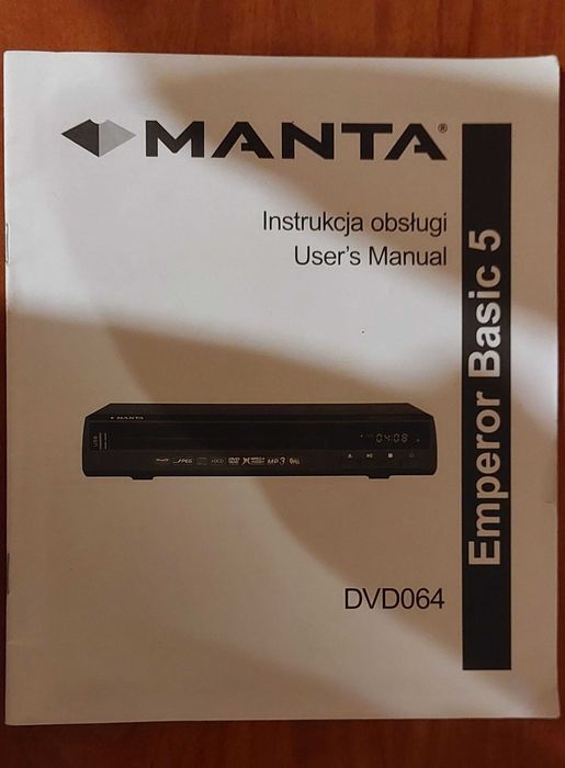 Odtwarzacz Manta DVD064 Emperor Basic5 + pilot + instrukcja