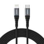 Kabel Choetech IP0039 USB-C / Lightning MFi 480Mb/s 3A 1.2m - czarny