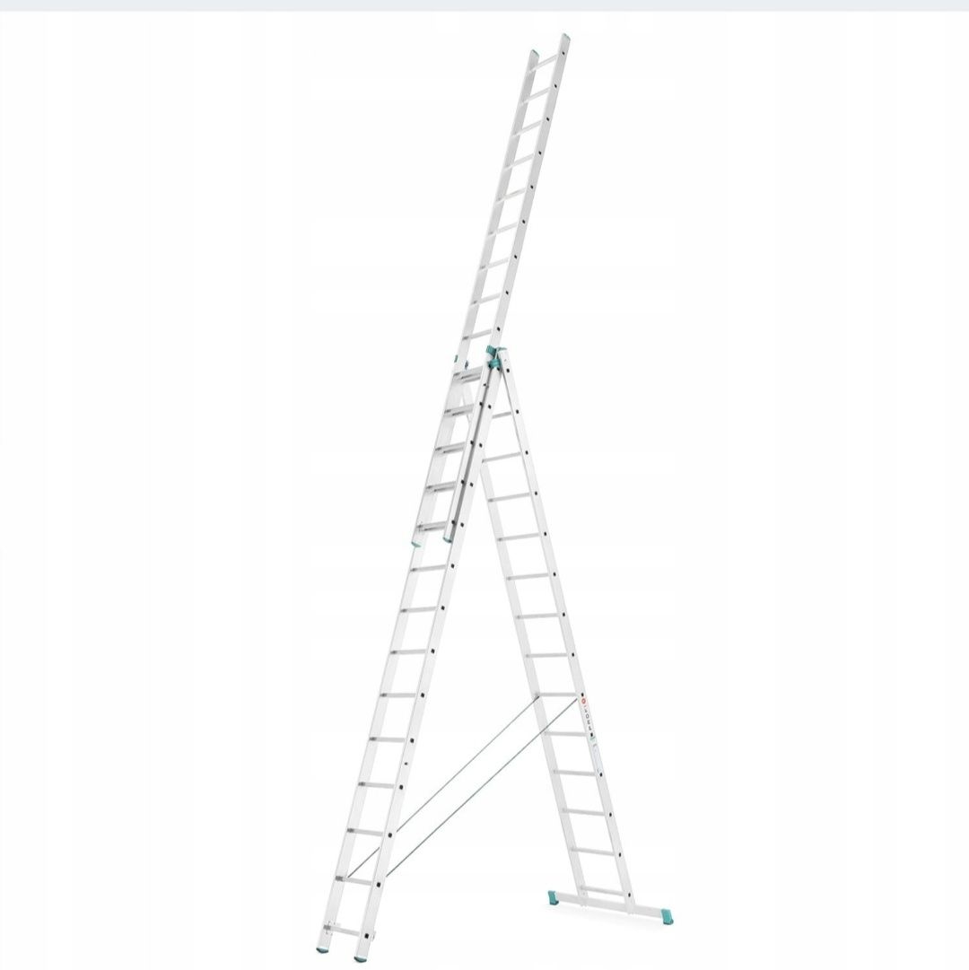 Драбина розкладна 3секційна оренда прокат 11м велика довга