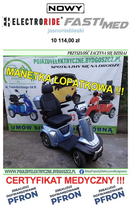 Nowy FASTI MED 4-kołowy pojazd elektryczny ułatwiający poruszanie
