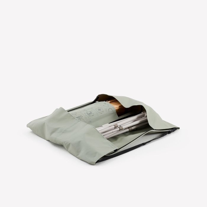 MESA DE CAMPISMO COMPACTA  4/6 PESSOAS - TAMPO MADEIRA -