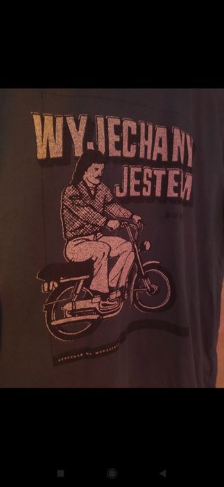 Koszulka zielona z nadrukiem