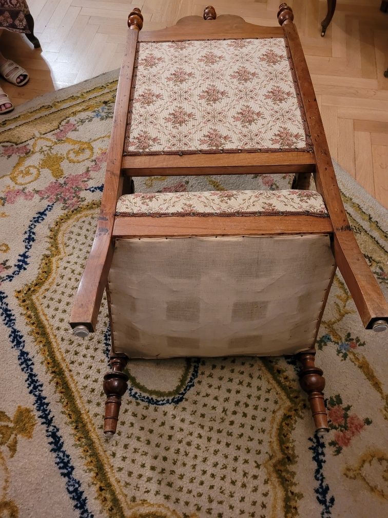 Fotel Antyk XVIII w. Poręcze do naprawy tapicerskiej