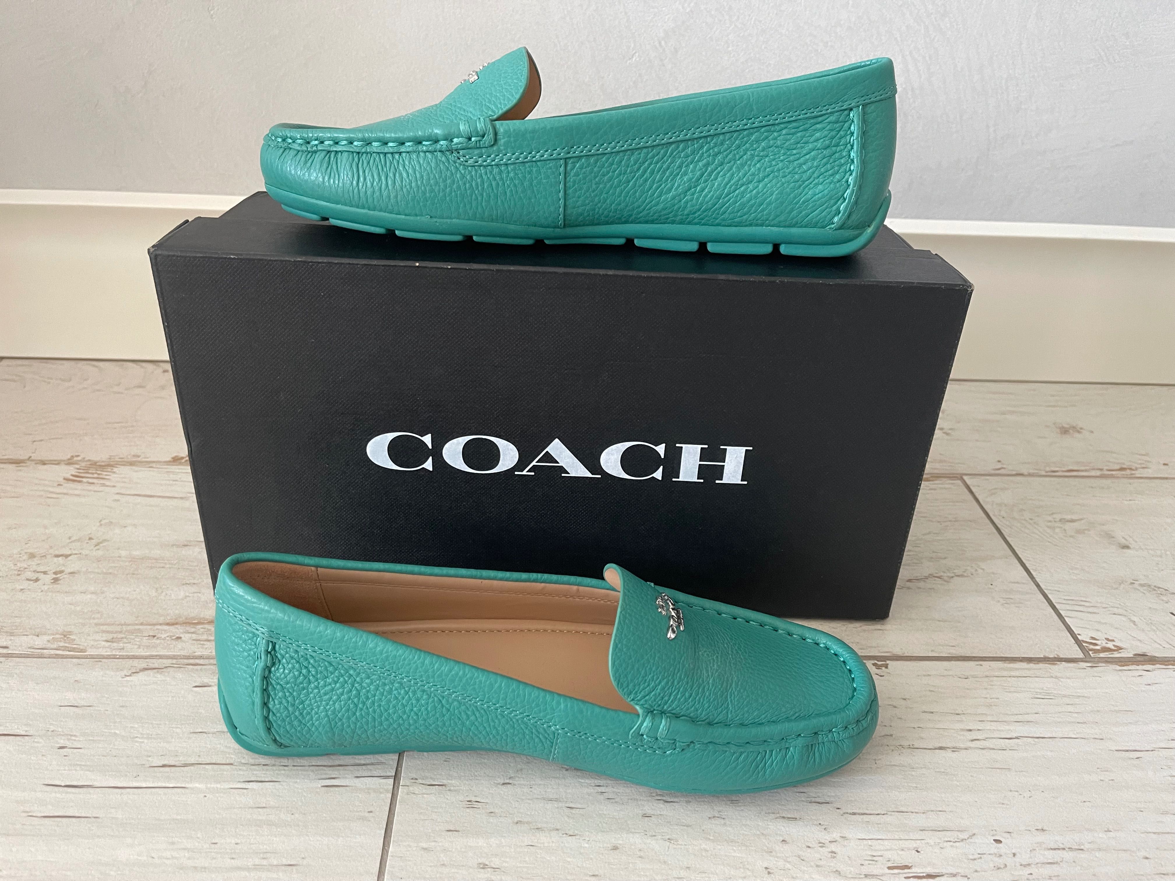 COACH Marley Driver mock. Мокасины кожа р 36