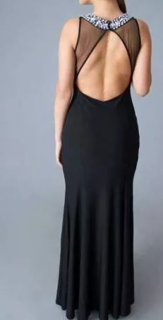 vestido super longo de cerimonia elegante