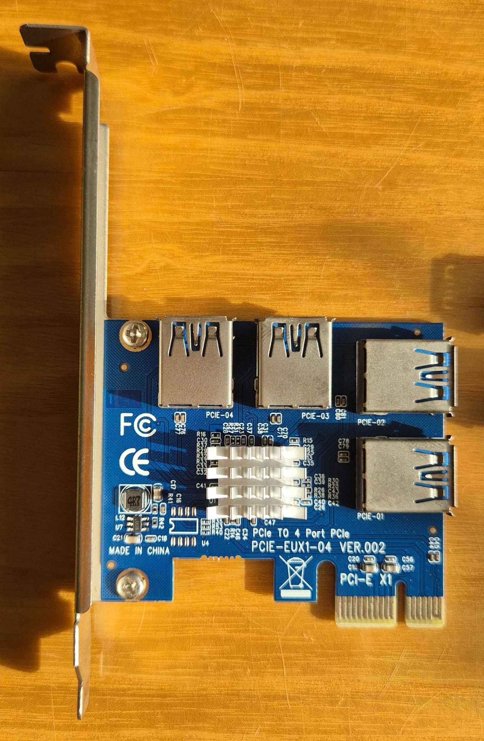 Rozdzielacz adapter 4x PCI-E RISER SPLITTER V1