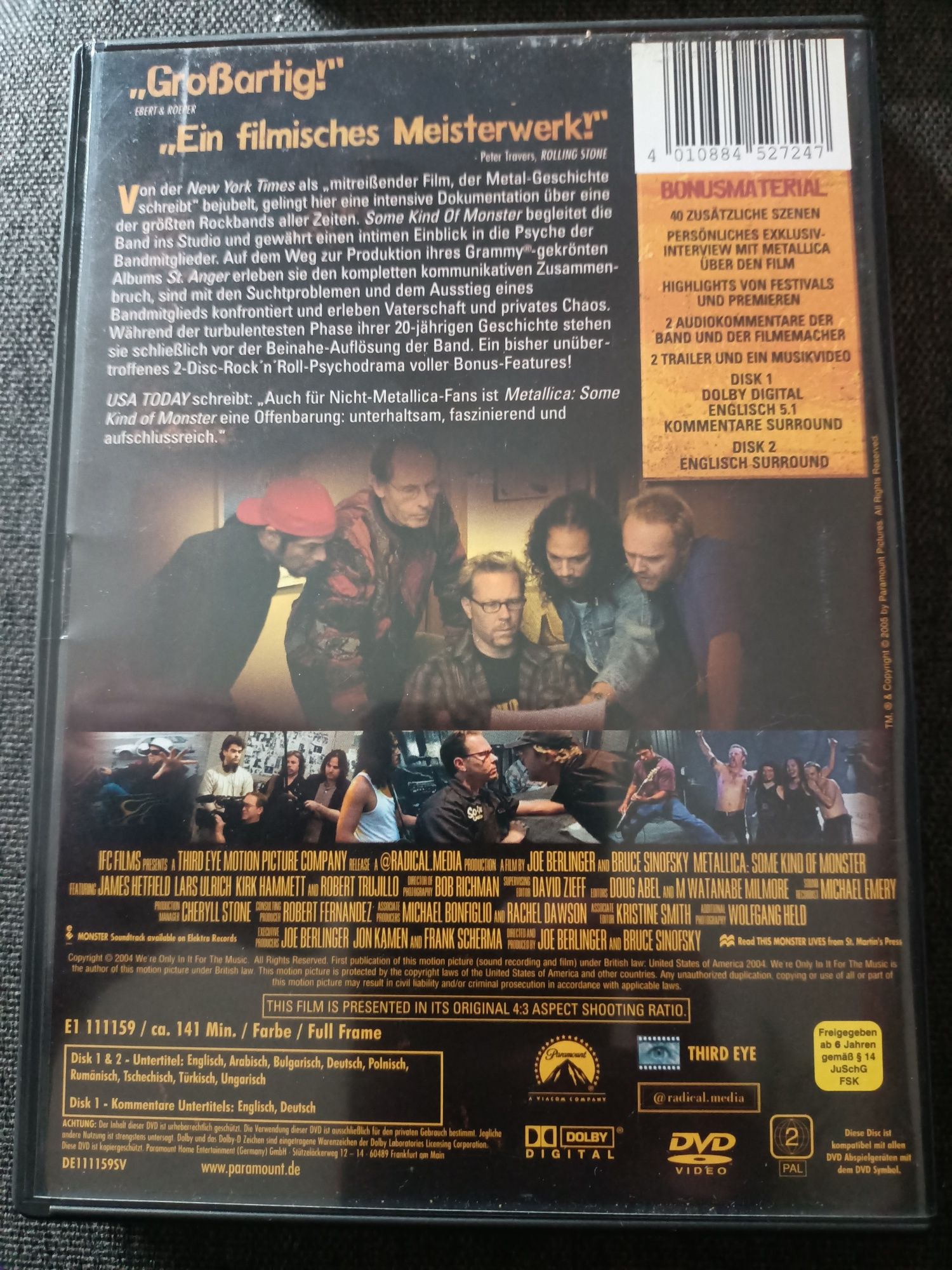 Metallica - Some Kind Of Monster (2xDVD-V, PAL, Sli)(vg+)