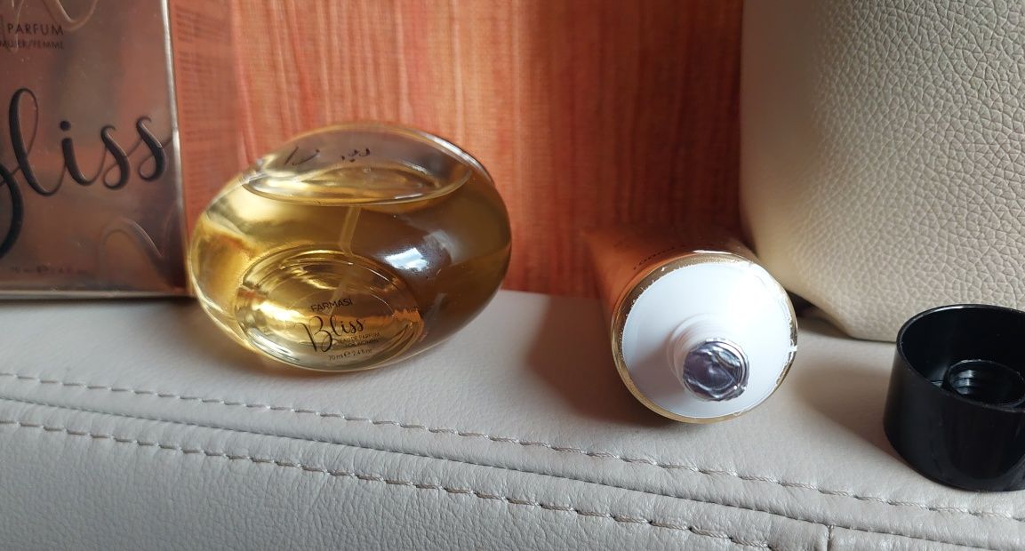 Zestaw Farmasi Bliss woda perfumowana i lotion