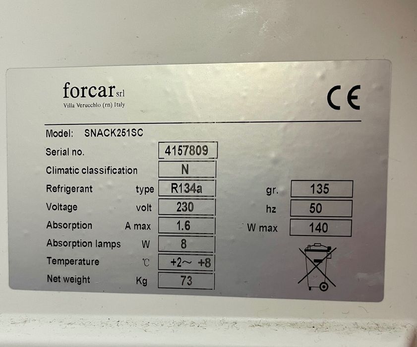 Vitrine de refrigeração rápida