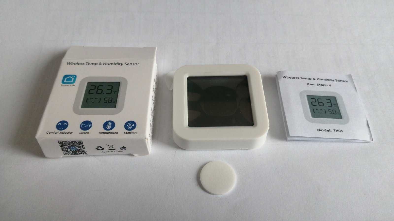 Датчик температуры и влажности Tuya TH05 Smart Life с батарейкой