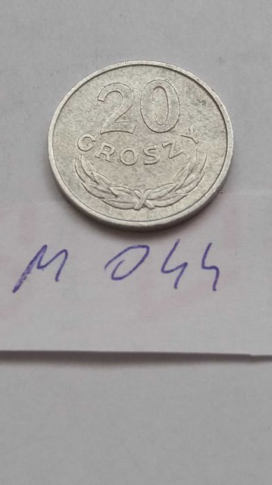 =L5+ M044, stara moneta 20 groszy 1967 Polska starocie
