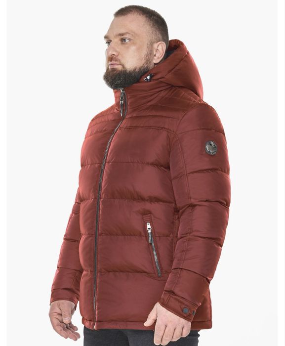 Куртка зимова чоловіча бордо braggart