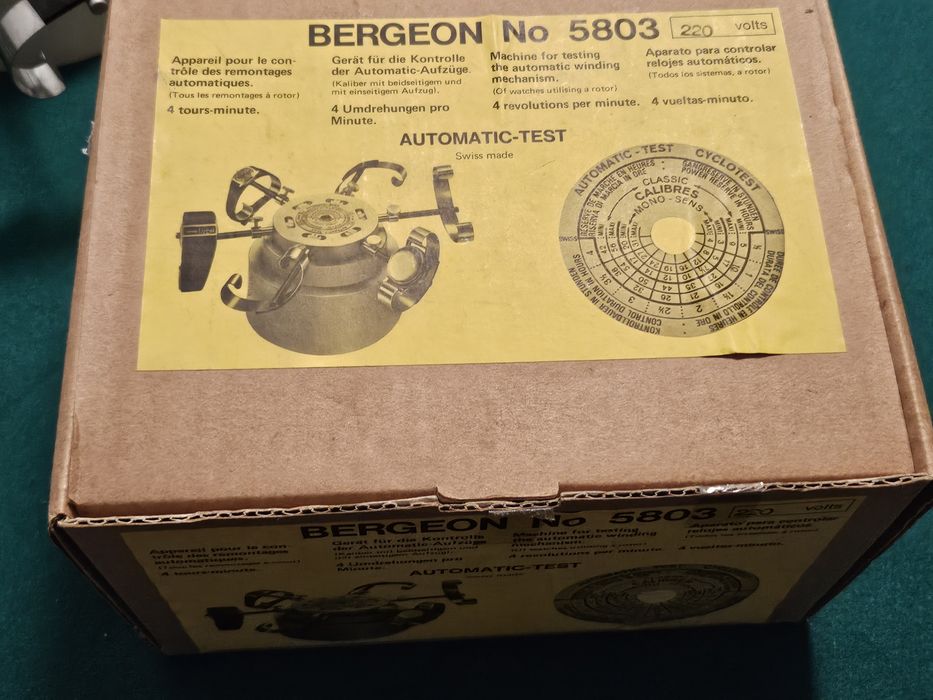Bergeon 5803 Automatic test - para rolojoeiros coleccionadores relogio