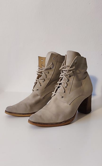 Skórzane botki Sergio Rossi