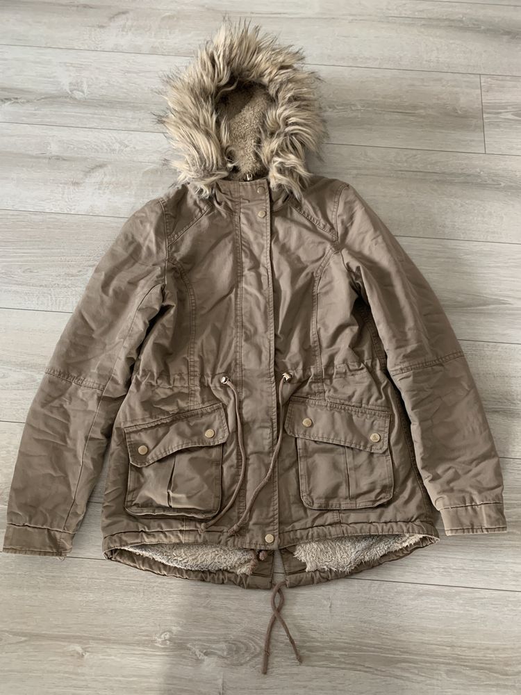 Parka damska kurtka jesienna h&m rozmiar 34 xs