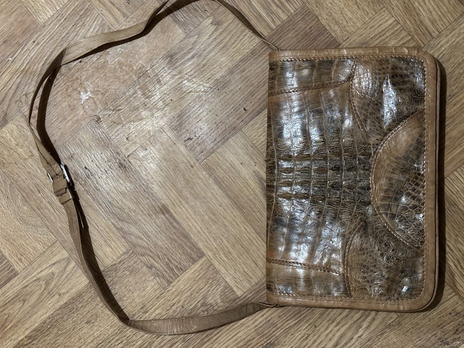 Сумка з шкіри крокодила