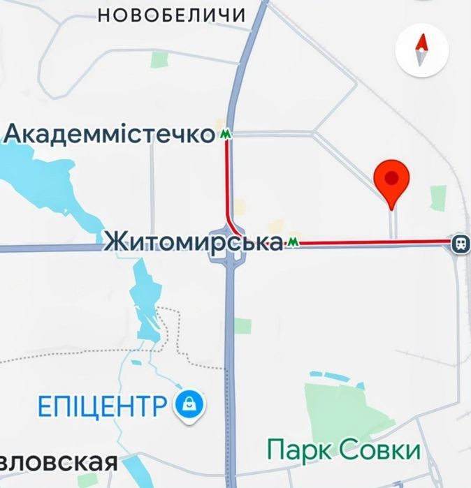 Фасадна ділянка біля м Святошино
