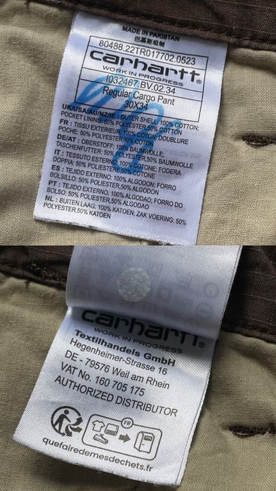 Carhartt WIP Regular Cargo Pants Brown карго штаны кархартт коричневые